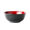 Asahi Koyo Noodle Bowl, Black with Red Interior, Japanese Style, Dishwasher and Microwave Safe, Made In Japan