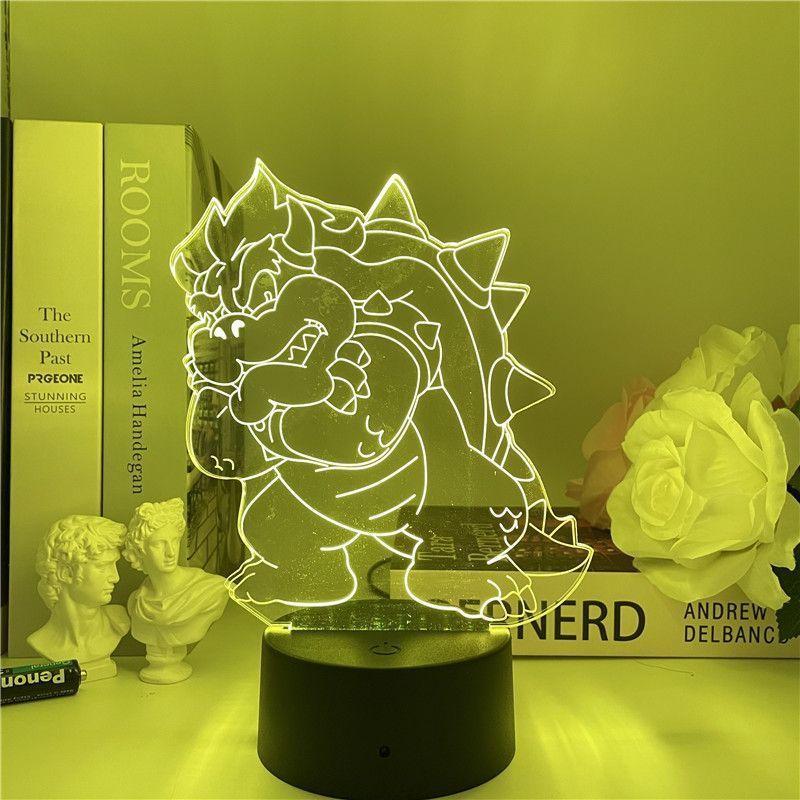 Super Mario Yoshi 3d Acrylic Night Lamp With Touch Control For Kids Room