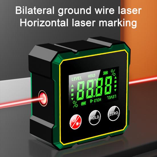 Цифровой угломер с прочным магнитным основанием, ЖК-дисплеем, высокоточный водонепроницаемый инклинометр IP54, цифровой уровень для деревообработки