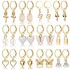 12 Pairs Combo Set Latest Stylish Drop Earrings for Women and Girls