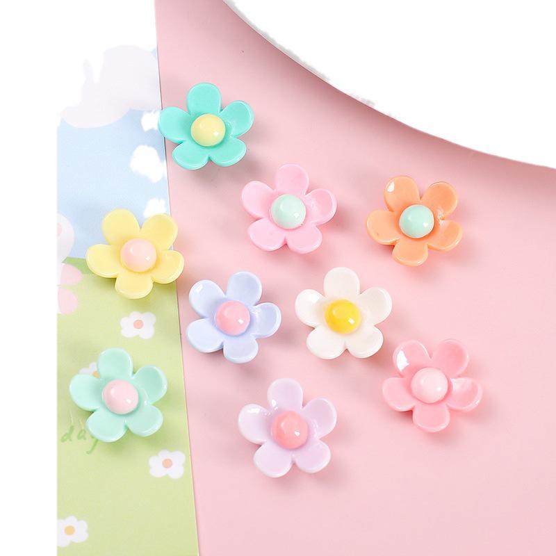 Детские аксессуары для волос и коробка для хранения из смоляного пятилепесткового цветка своими руками