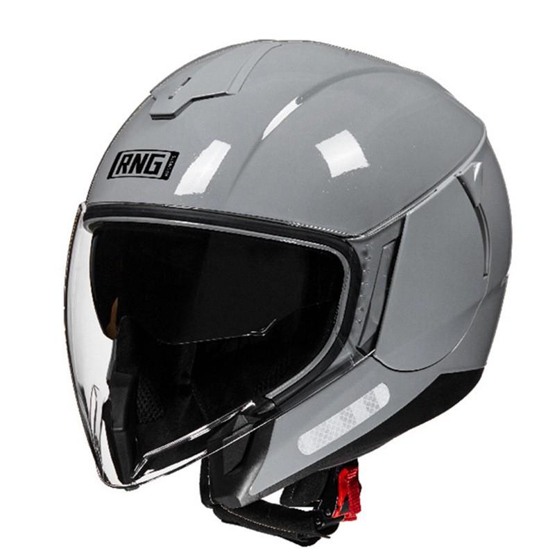 Bluetooth Motorcycle Helmet 3/4 Open Face Men Women ABS Full Coverage Riding Gear