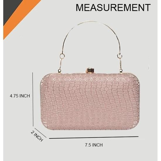 Фактурный клатч ADISA для торжественных мероприятий с золотой цепочкой для женщин и девочек (CL104)