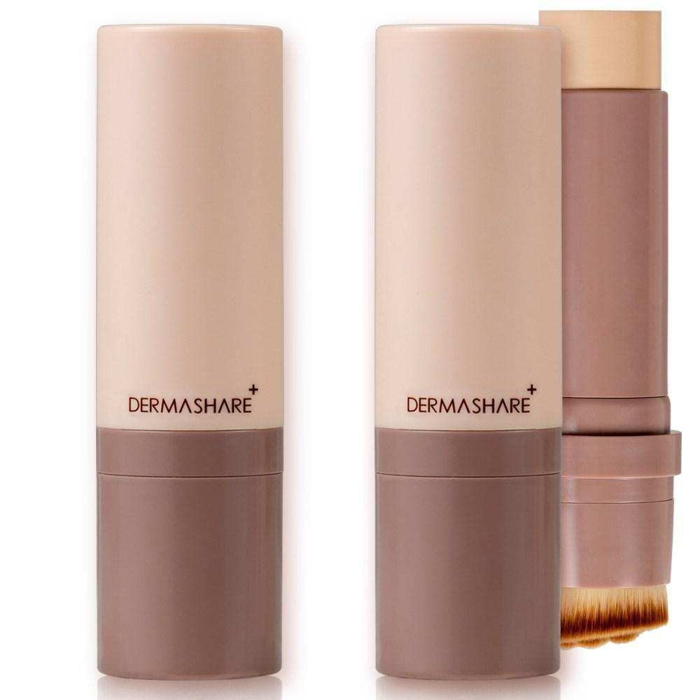 Dermashare Vegan Natural Fit Cover Stick Serum Foundation SPF50+ PA+++ 14 г, 2 шт., Нет. 21 слоновая кость