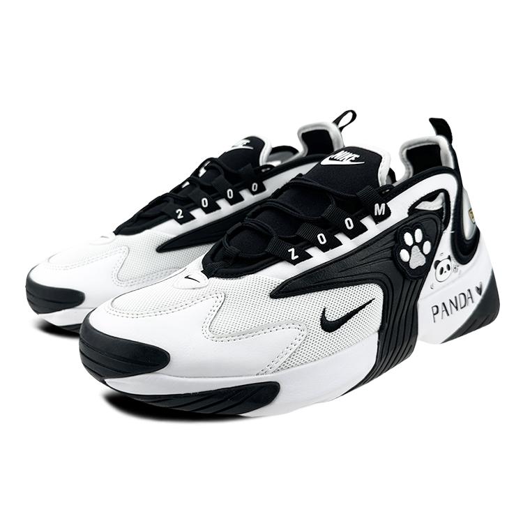 Nike Кроссовки для бега унисекс Nike Zoom 2K, текстиль, кожа, низкие, черные с белым AO0269-101(Команда47-зум)