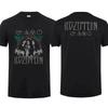 Hip Pop Harajuku T Shirt Vintage Rock Band Led Tour Mothership Zeppelin T Shirt Double-sided Casual Oversized T-shirt Unisex