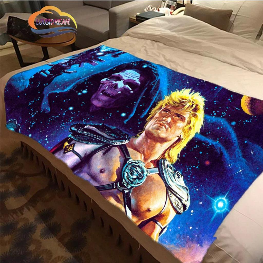 Cartoon Masters of the Universe Wool Blanket Jindian Animation Cashmere Fashion Portable Flannel Warm Camping