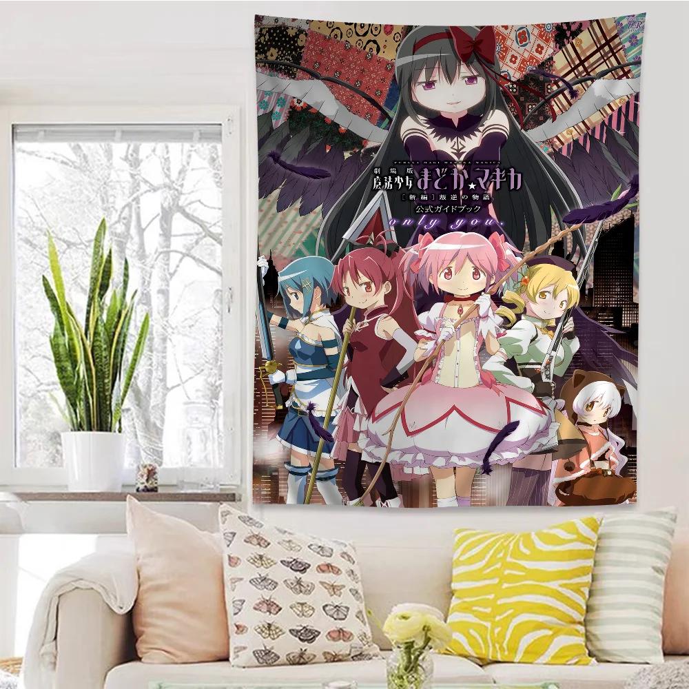 Puella Magi Madoka Magica DIY Настенный Гобелен Подвесной Таро Хиппи Коврики на Стену Декор для Комнаты в Общежитии Дома