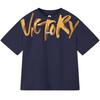 MQD Boys' Casual Letter Short Sleeve T-Shirt