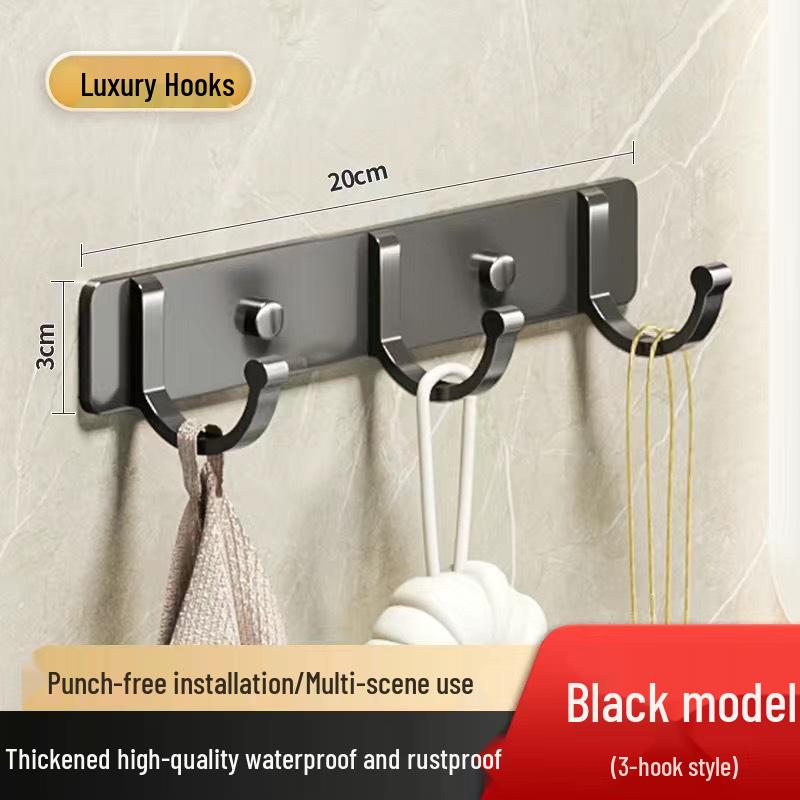 Клейкий крючок из космического алюминия для ванной и кухни - Самоклеящаяся вешалка для пальто и одежды