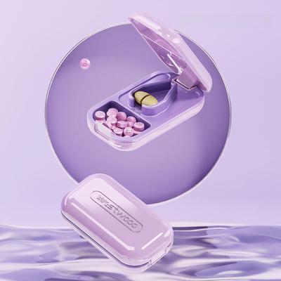 Компактный японский резак для лекарств и разделитель таблеток: Портативная мини-машинка для измельчения таблеток и коробка