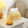 Cute And Surprising Cheese Tissue Box, Cute Cartoon Tissue Box, Desktop Fabric Tissue Box For Living Room And Dining Room.