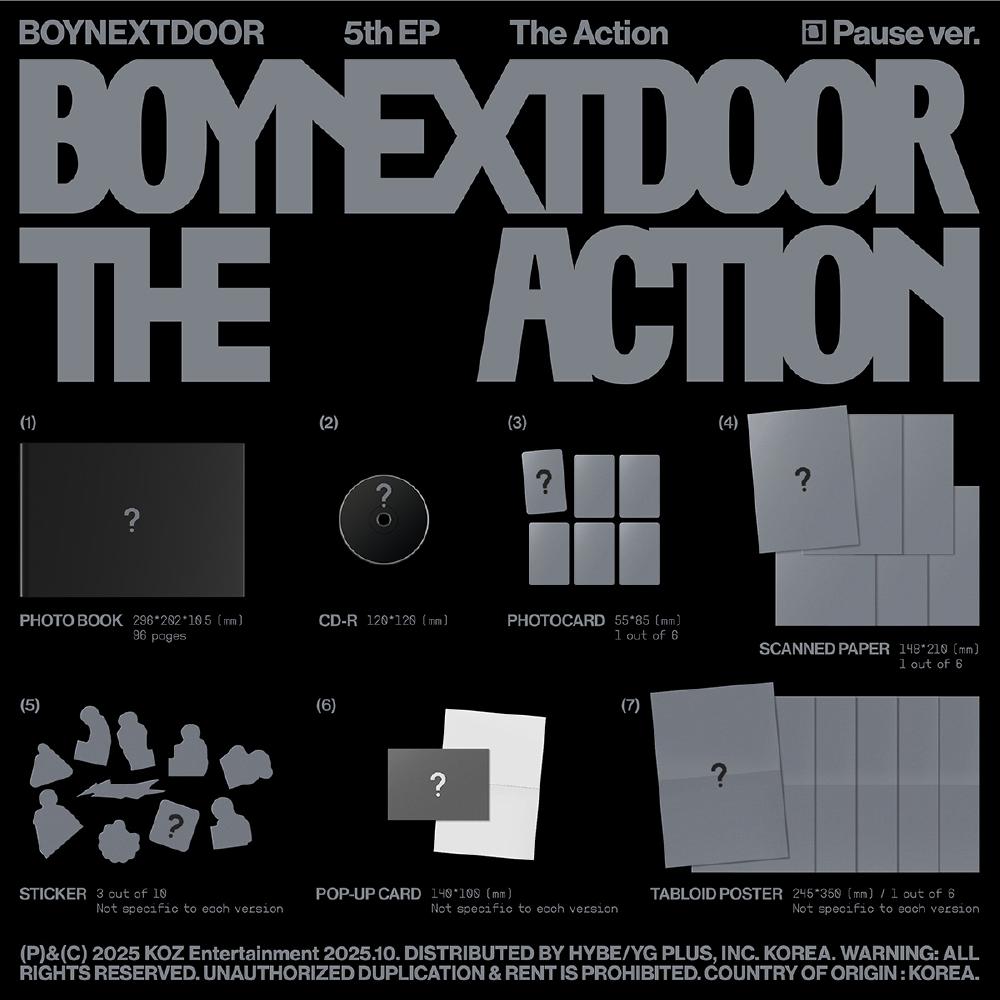 BOYNEXTDOOR 5th EP The Action Standard Ver. & SHOP POB