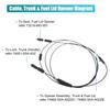 Trunk Door Fuel Lid LatchsLock Release Cable 74880-S5A-A01 for 74880-S5A-305 74880-S5A-A02 4 Door 2001-2005 Vehicle Part