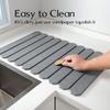 Foldable Stone Dish Drying Mat Diatomite Tableware Pads Non-slip Reusable Dish Drainer Mat Kitchen Accessories