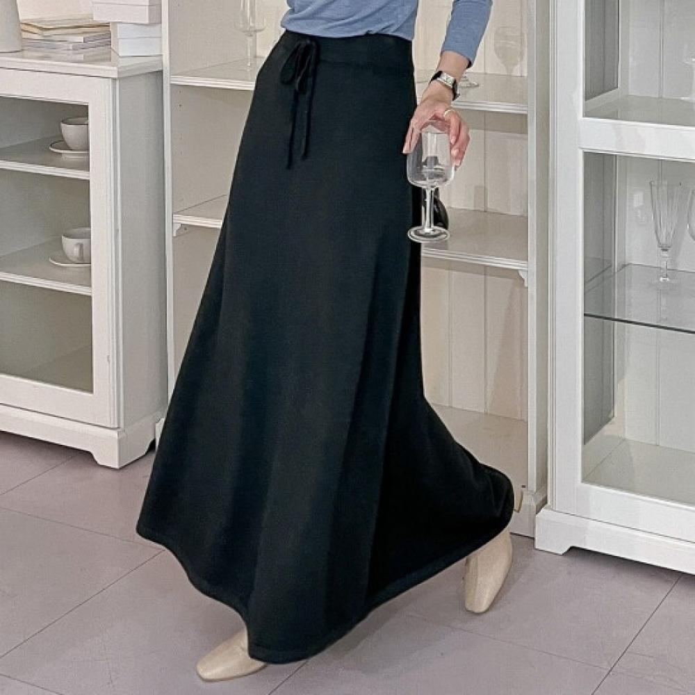 Shop Fw Women S waiSt Banding Solid Flare Long Skirt Beige 21dS wSk 3966