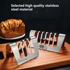 Toast Holder Food Grade Rust-proof Stainless Steel Toast Rack Multiple Slice Holes Loaf Stand Gadget Kitchen Accessories