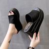 Fashion Women's Wedge Heels Slippers 2024 Summer New Ultrahigh Heel Women Thick Bottom Indoor and Outdoor Casual Beach Anti-Slip Sandals