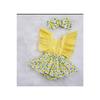 Baby Baby Lemon Ruffle Salopet Bandana Set