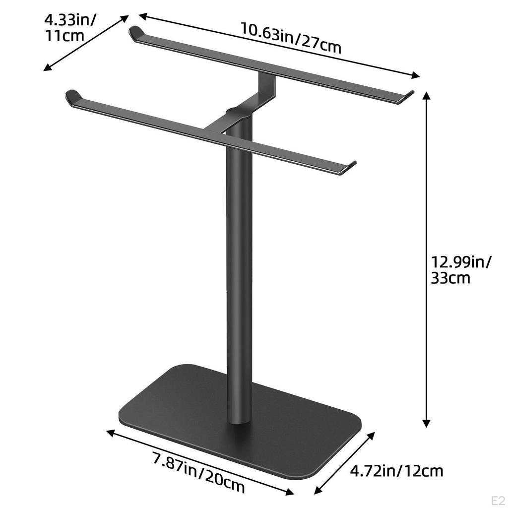Подставка для ювелирных изделий T-образная стойка для хранения настольный многоцелевой металлический держатель для сережек