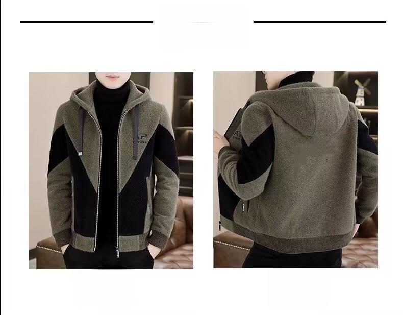 Men's Korean Style High-End Woolen Hooded Coat: 2023 Autumn/Winter Casual Windbreaker
