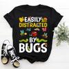 Жук Милый Насекомое Энтомологи Легко Отвлекаются на Жуков Женская Футболка Энтомология