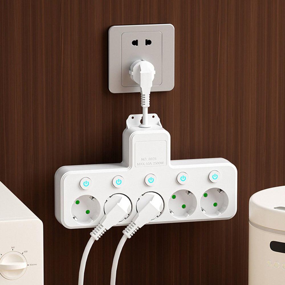 Wall Mounted EU Plug Outlet USB Outlet Electrical Socket Durable Power Strip Home Offices
