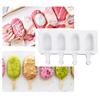 4/8 Cell Silicone Ice Cream Mold DIY Homemade Ice Lolly Mold  Ice Pop Maker Freezer Fruit Juice Popsicle Mould Ice Cube Makers