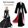 Anime Bleach Kurosaki Ichigo Cosplay Tensa Zangetsu Costumes Die Pa Soul Society Shinigami Kimono Set Mugetsu Uniform
