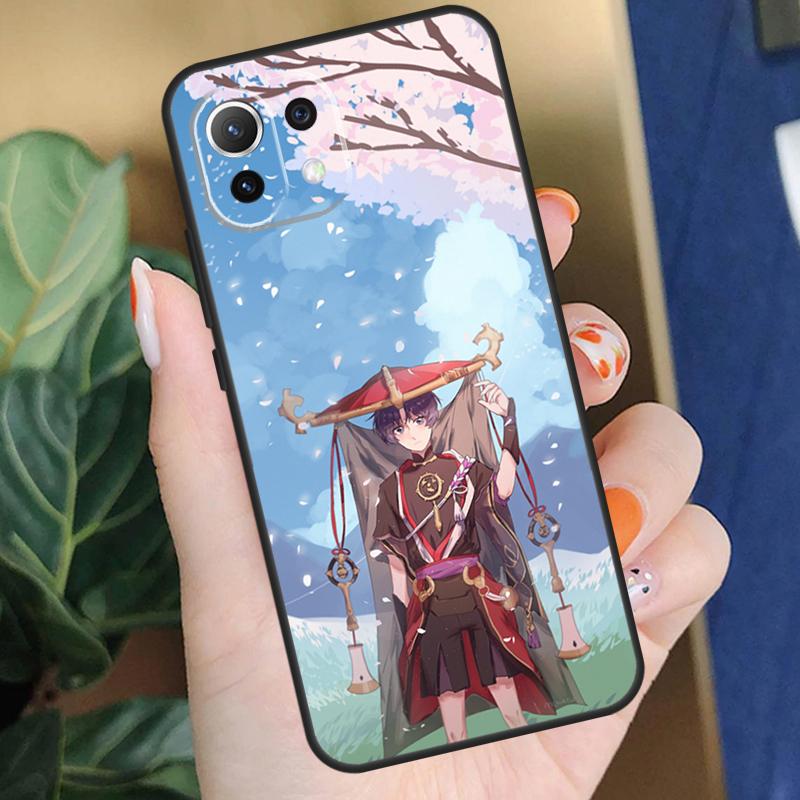 Чехол Scaramouche Genshin Impact для Xiaomi 15 14 Ultra 13T 14T 15T Pro 17 Pro Max POCO X7 Pro X5 X6 F5 F6 F7 F8