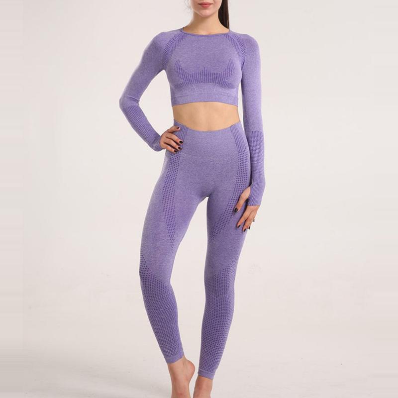 Бесшовный комплект для йоги, женский комплект для тренировок, спортивная одежда, одежда для фитнеса для женщин, одежда для спортзала, спортивный костюм