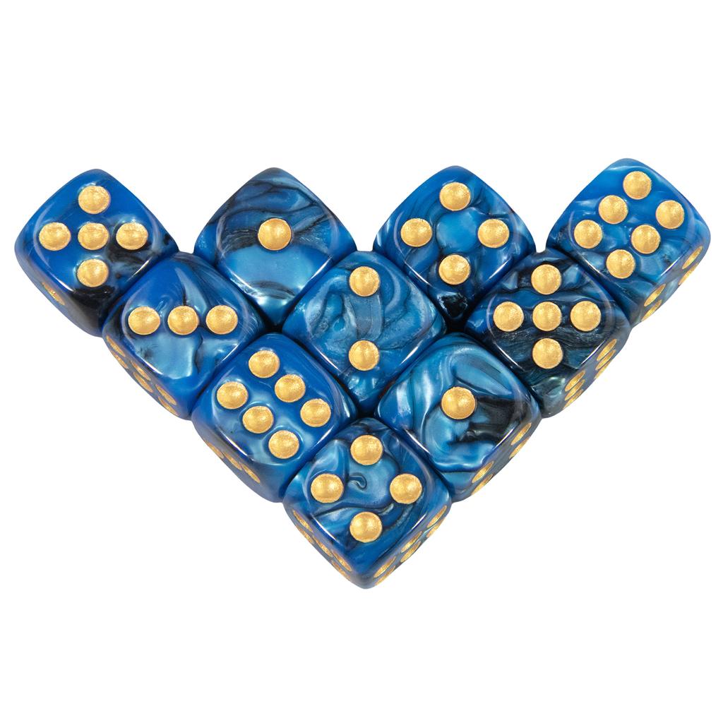 10Pcs Polyhedral Dices Set 6 Sided D6 16mm for DND Props Games Party Accessaries Mixed Color Dices