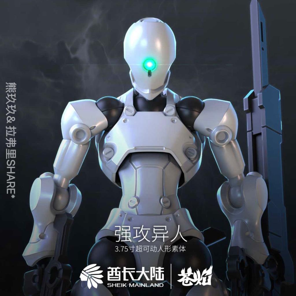 Шейх Континент 3мин-А 1/18 Xenostrike Научно-фантастическая Фигурка Действия Высокая Артикуляция Модель Солдата Игрушки Сборный Набор DIY Настольное Украшение