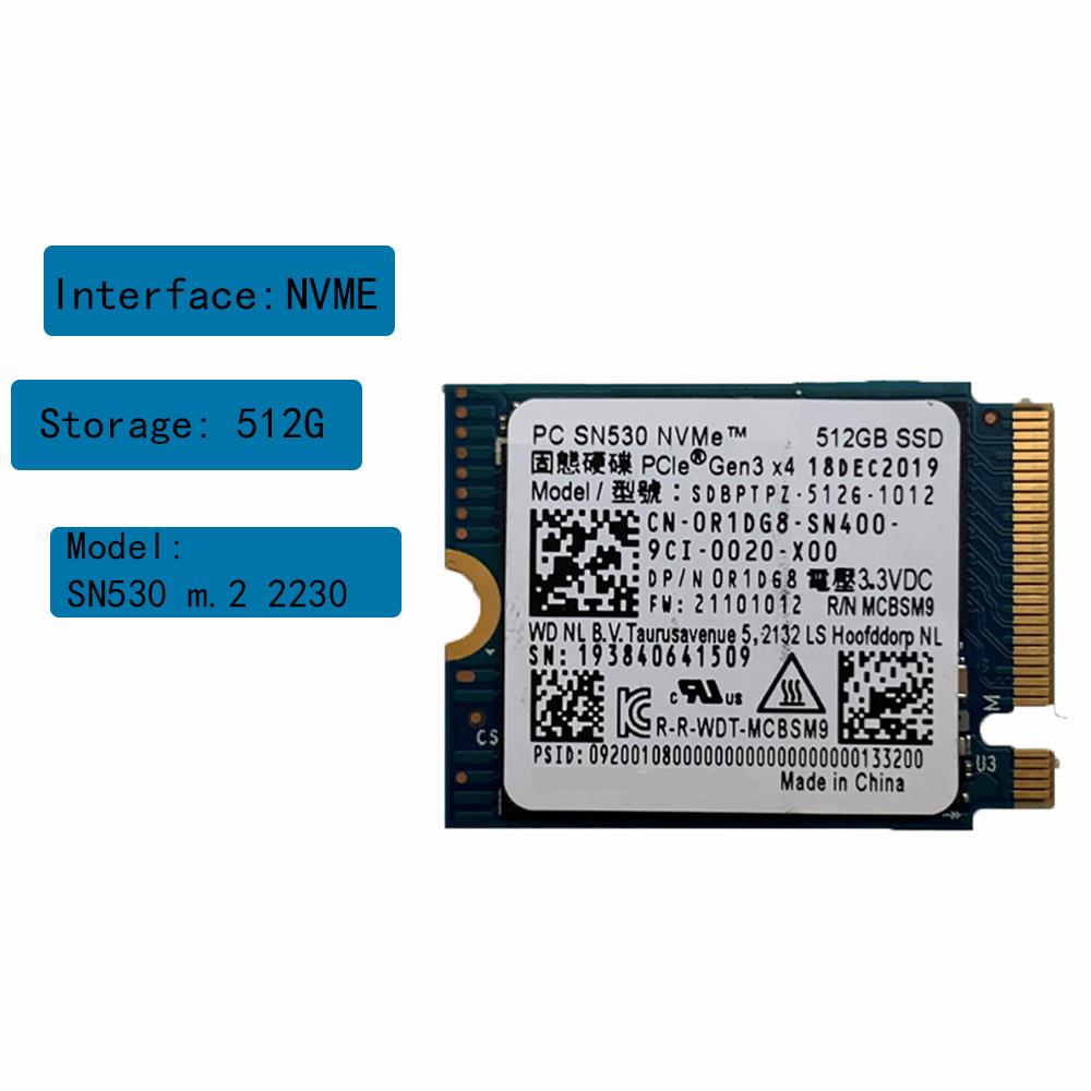 SN530 m.2 2230 SSD 512 ГБ NVMe PCIe для Microsoft Surface Pro X Surface Laptop 3