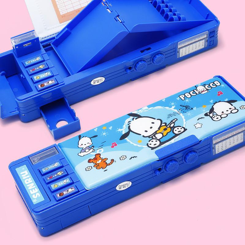 Capybara Kuromi Cinnamoroll Pochacco Password Lock Doublesided Organizer For Elementary Students Storage And Travel