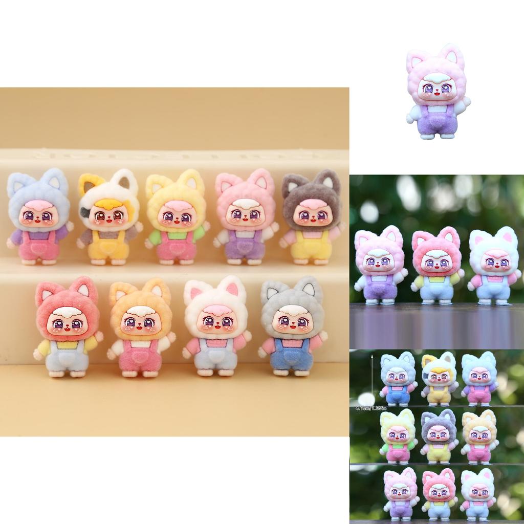 9 шт. Милый лисий головной убор, комбинезон, набор украшений модели девочки для детей и коллекционеров