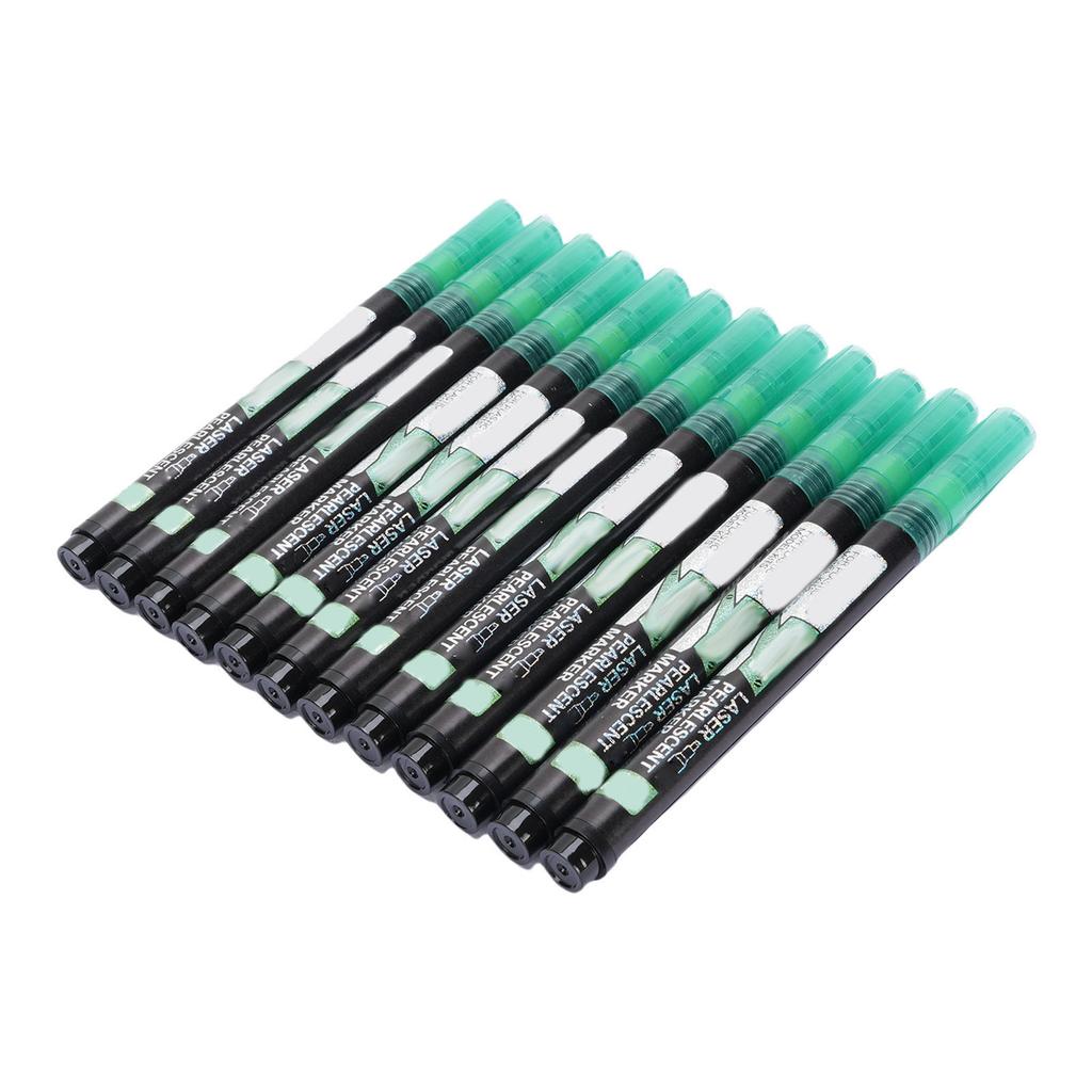 12pcs Metallic Marker Pens Multipurpose Glitter Model Coloring Marker Paint Pens for DIY Crafts Birthday Cards