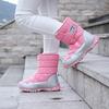 New Boys and Girls Snow Boots Winter Models Fleece Thickened Casual Warm Cotton Shoes