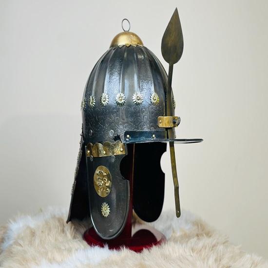 Hussar Helmet with Stand, Medieval Imperial War Helmet, Ottoman Empire,