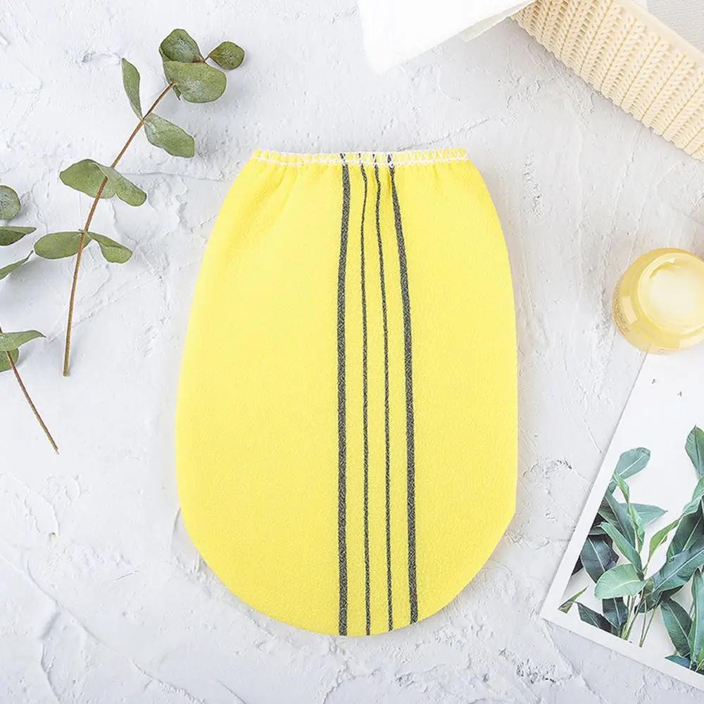 1 шт. Прочное полотенце Корейская отшелушивающая мочалка для ванны Душ Спа Отшелушиватель Двусторонняя перчатка для ванны Инструмент для очищения тела