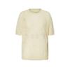 LESS 2023 Autumn Openwork Knit Short Sleeve Pullover