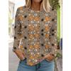 Halloween Women's Long Sleeve Cute Pumpkin Head 3D Pattern T Shirt  Autumn Fashion  Women's Top Harajuku  Pullover Clothing