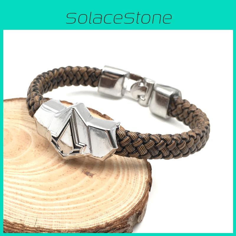 Вязаный узор V Аниме браслет Минималистичный аксессуар для наряда Повседневная цепочка на руку