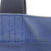 HERMES Chevault Tote Bag Blue / black canvas hose unisex Used