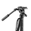 Manfrotto Element MII Video Monopod with Fluid Video Head, Aluminium 4-Section, Red (MVMELMIIA4LIVE)