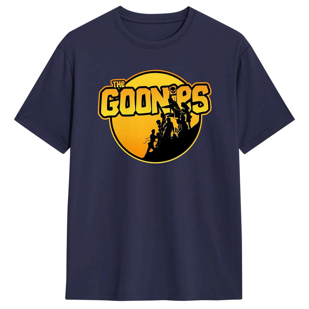 Мужские футболки The Goonies Never Say Die Крутая футболка из 100% хлопка с коротким рукавом Футболка С круглым вырезом Топы С графическим принтом