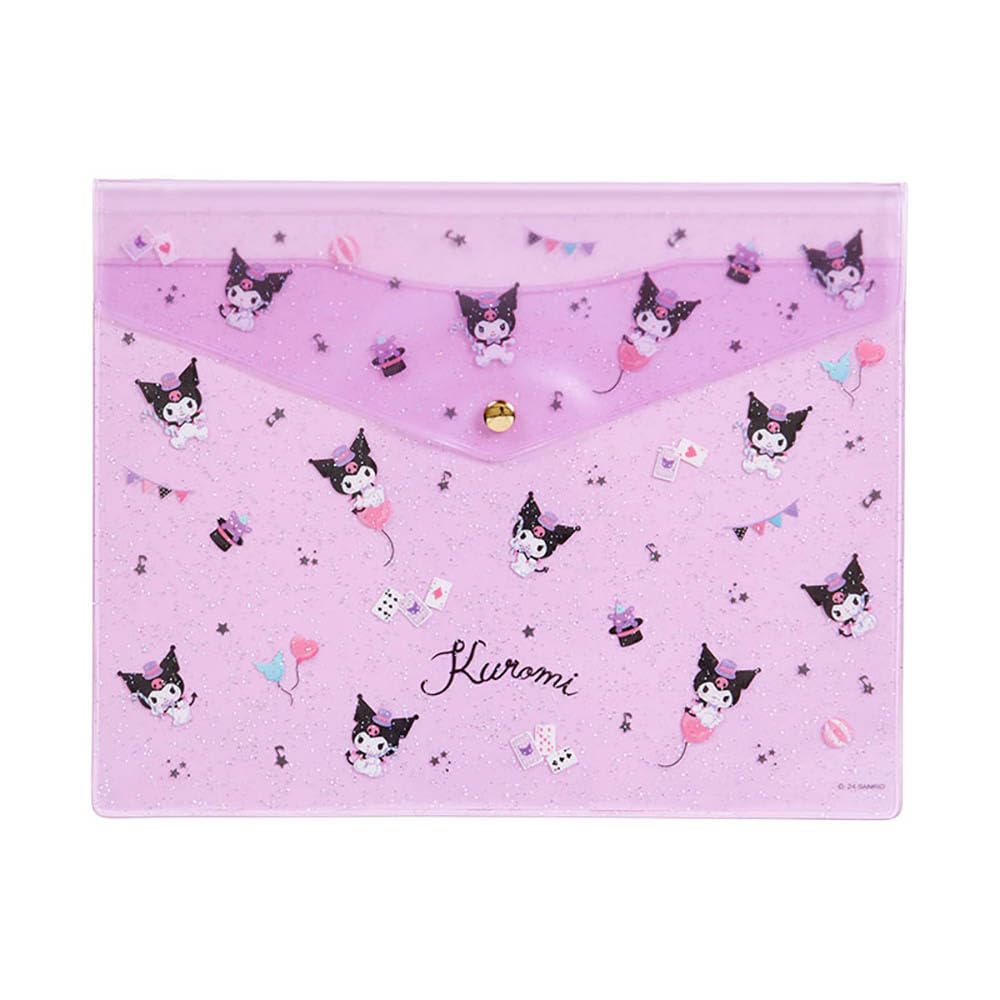 Sanrio Clear Flat Case Kuromi Width X Depth X Height 20cm 818275 Approx. 25.5 0.5