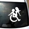 Disabled Person Wheelchair Car Bumper Sticker Vinyl Decal Car Truck Vehicle Accessories Motorcycle Helmet Trunk Camper Decals