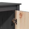 Highboard Gray 83 x 41.5 x 100 cm Solid Pine Wood