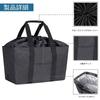 Eco Large Capacity Shopping Reusable [LHZK] Bag, Foldable, Insulated, 30L, Bag, Durable, (Black 01)